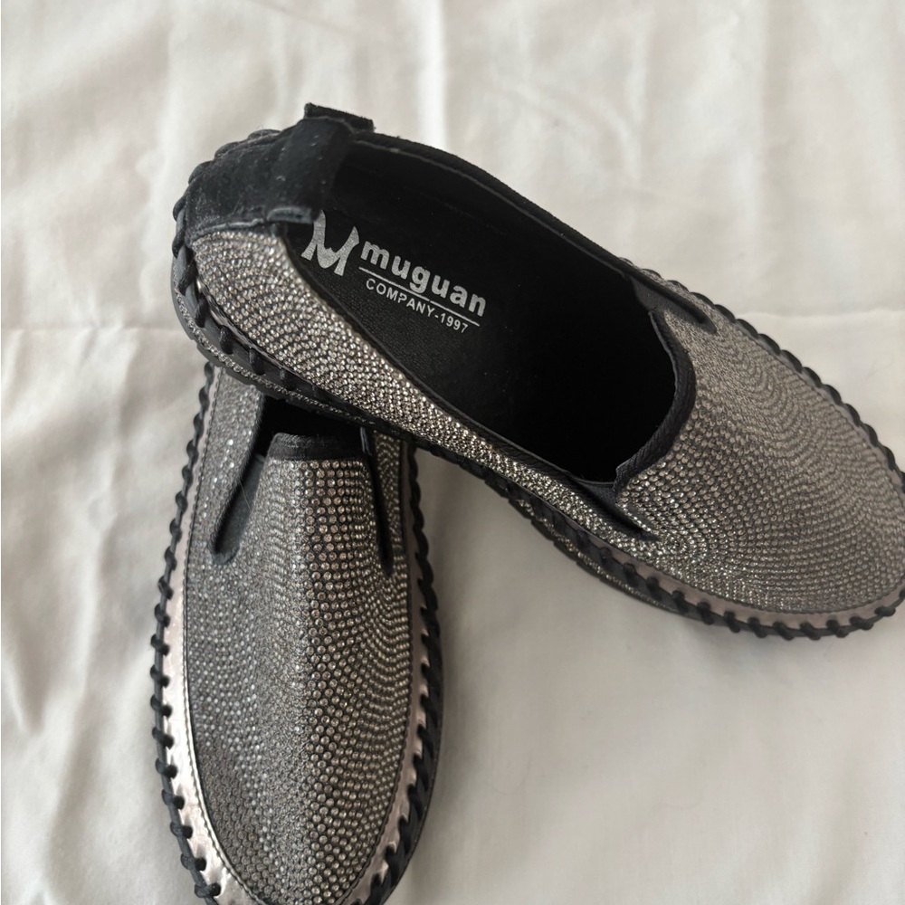 Women's Sparkling Silver Ankle Booties